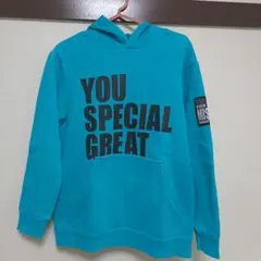 RADCUSTOM ターコイズ フード付きパーカー