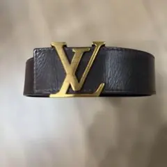 LOUIS VUITTON ベルト ゴールドロゴ最小86から96センチ