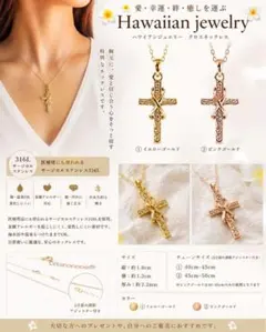 ハワイアンジュエリー クロス ネックレス スクロールサージカルステンレスインスタのサムネイル