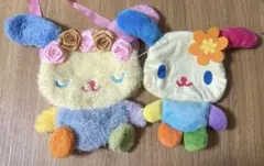 サンリオ ガチャガチャ ウサハナ　ポーチ　ポシェット　2点セット