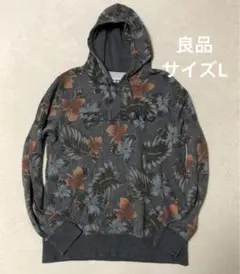 BILLABONG パーカー　プルオーバー　フラワー　サイズL