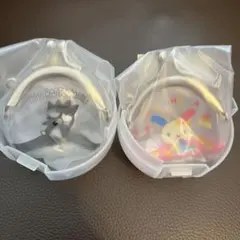 サンリオキャラクターズ がまぐちキーホルダー2 ウサハナ&バットばつ丸セット