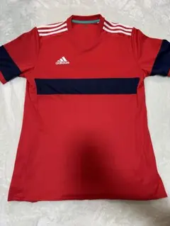 adidas 赤 Lサイズ シャツ ストライプ