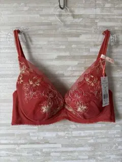 B75」トリンプ 南国花チャーミングラマー スリムライン DeepV ブラジャー