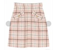 スカート　31 Sons de mode シャギーチェック台形スカート