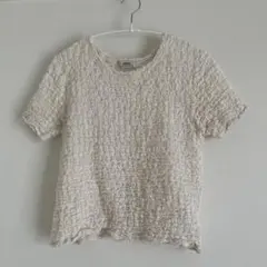 半袖　透け感トップスのサムネイル