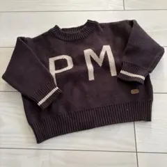 CLOUDY, FINE LATER PMロゴデザインニット　男の子　女の子