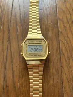 CASIO デジタル腕時計 A168WEGC-3DF ゴールド シルバー ペア