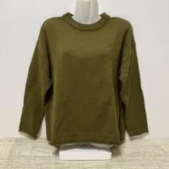 ★☆新品未使用☆★アースミュージック&エコロジー　無地ニットプルオーバー　カーキ