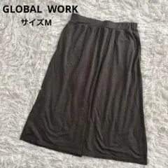グローバルワーク　GLOBAL WORK スカート　Ａライン　ウエストゴム　M