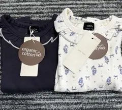 新品　100サイズ　2枚セット　プティマイン　長袖カットソー　トップス