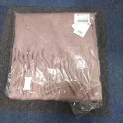 未使用 ピンク フリンジ マフラー