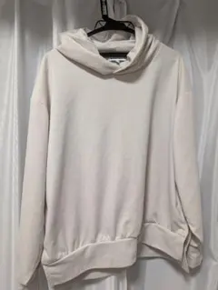 GLOBAL WORK クリーム色 L フード付きパーカー