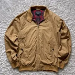 McGREGOR ハリントンジャケット　ブラウン　短丈　裏地チェック