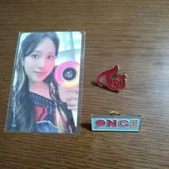TWICE ミナ　トレーディングカードとバッジセット