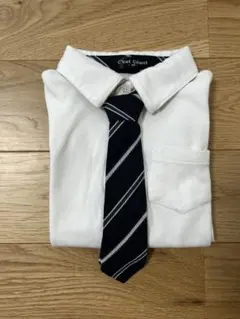 白シャツ　長袖　ネクタイ付き　フォーマル　冠婚葬祭