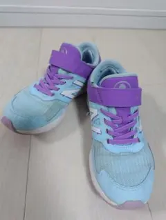 New Balance HANZO スニーカー ライトブルー 19cm 甲高