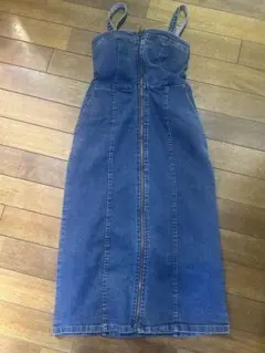 GU デニムジャンパースカート　S