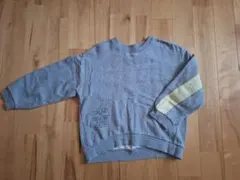 F.Oインターナショナル グレー プリント トレーナー S (120~130)