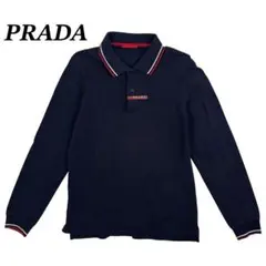 PRADA プラダ 半袖ポロシャツ ネイビー XL - メルカリ