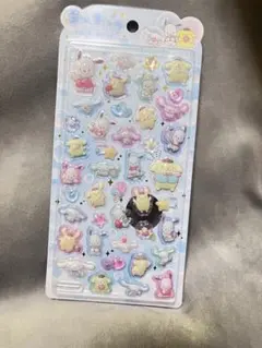 [正規品]サンリオポチャッコシナモロールポムポムプリンうるちゅるPOPシール