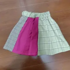 ALGY チェック柄 スカート 140
