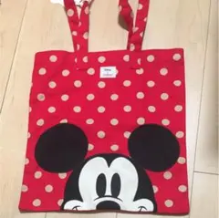 キャスキッドソン ミッキー  手提げ コットンブックバック