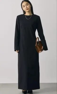 【美品】【柳橋唯】バックシャンIラインワンピース BABYLONE ドレス