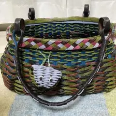 ハンドメイド カゴバッグ