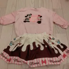 ミッキー ミニー トレーナー スカート セット リトシー しまむら