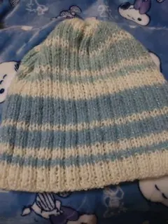 ハンドメイドニット帽子
