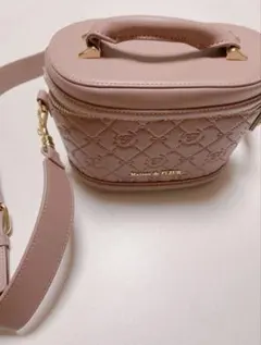 Maison de FLEUR バニティトートバッグ ピンク メゾフル - メルカリ