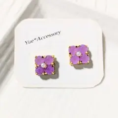 D-320　ハンドメイド☆ビジューピアス／イヤリング