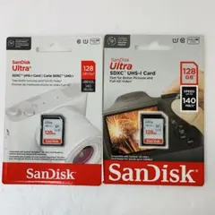 SanDisk Ultra SDXC UHS-Iカード 128GB 2個