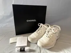 【CHANEL】シャネル ココマーク スエード×ナイロン スニーカー　サイズ41のサムネイル
