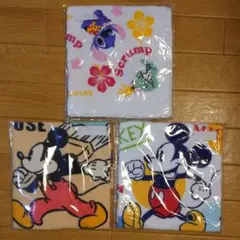 ミッキー など ハンドタオル3枚セット 非売品
