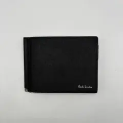 paul smith 二つ折り財布　マネークリップ　ブラック　札入れ　小銭入れ