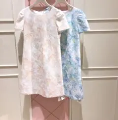 ウィルセレクション ポピーレースボンディングワンピース 新品　ピンク　レース