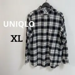 UNIQLO ユニクロ　チェック柄　ネルシャツ　大きいサイズ　XL