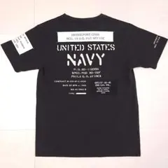 AVIREX 米軍 アメリカ軍 肉厚 ヘビーオンス ミリタリーTシャツ 黒ブラのサムネイル