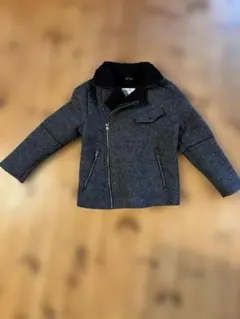 ZARA グレー ライダースジャケット ジャンバー　size：8　cm：128