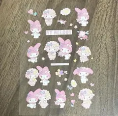 韓国ダイソー　限定　マイメロ　シール
