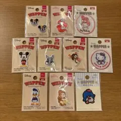 ディズニー×サンリオ　ワッペン10個セット