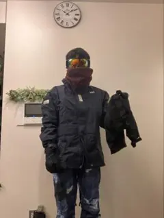 【豪華一式】HELLY HANSEN スノボウェア上下 & プロテクター・小物付