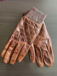Schott ショット ワンスター レザーグローブ 革手袋 ボア ブルー S