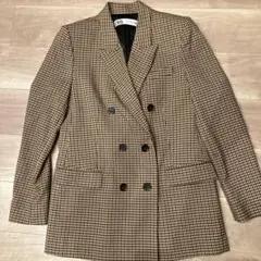 ZARA チェックテーラードジャケット　M