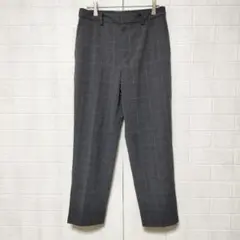 ユニクロ (L)　スマートアンクルパンツ　グレンチェック ストレッチ テーパード