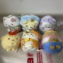 すみっコぐらし 空の王国とふたりのコ マスコットキーチェーン おうじ 6点セット