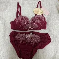 tutuanna ワインレッド ブラジャーショーツセット C65