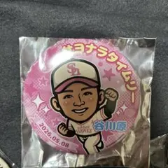 福岡ソフトバンクホークス谷川原健太選手 缶バッジ、アクスタ